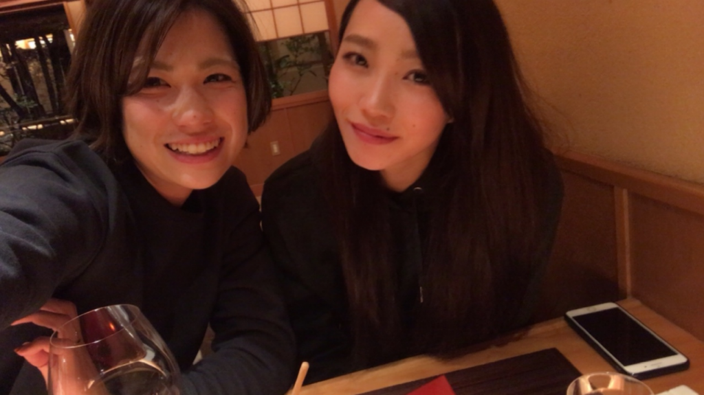 スターツ相馬選手と清山選手慰労会