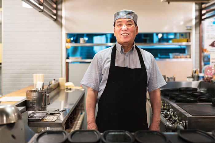 お好み焼きとん平の岩切謙二氏